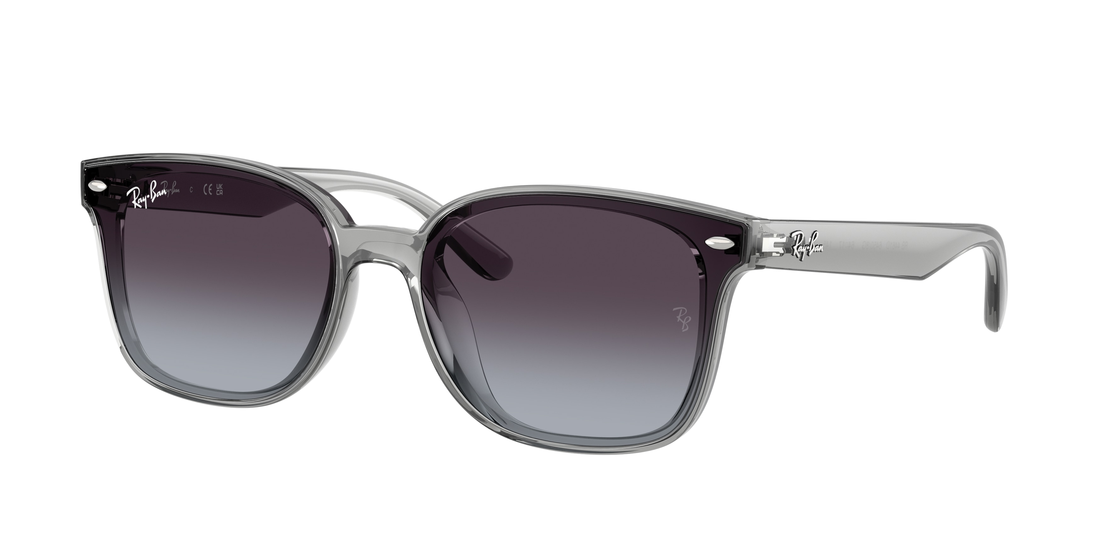 Ray - Ban Unisex RB4461D 64508G Aurinkolasit Nylon Grigio Grigio Squadrata Normale Sfumato-image